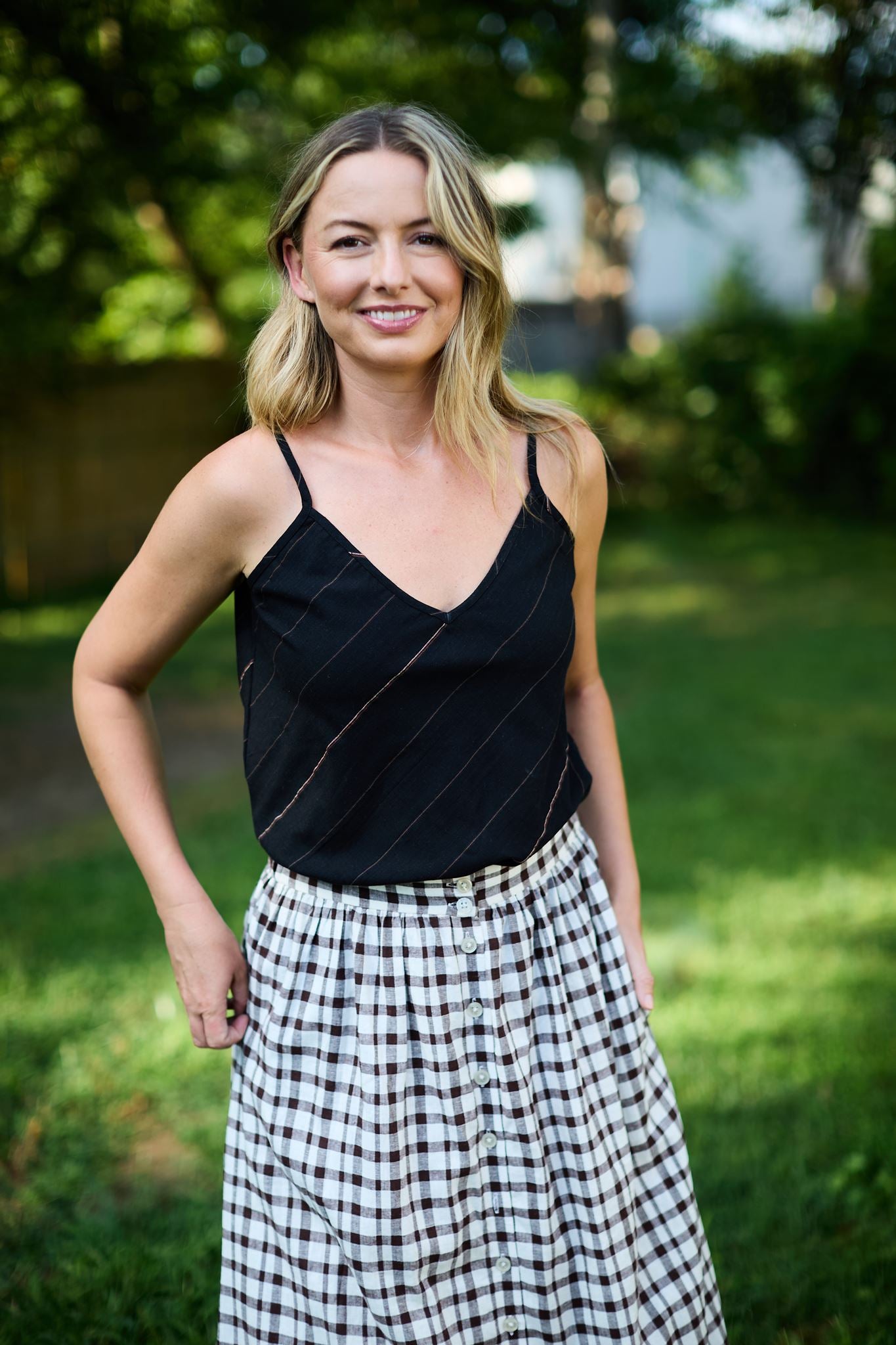 Perry Gathered Midi Skirt Made to Order