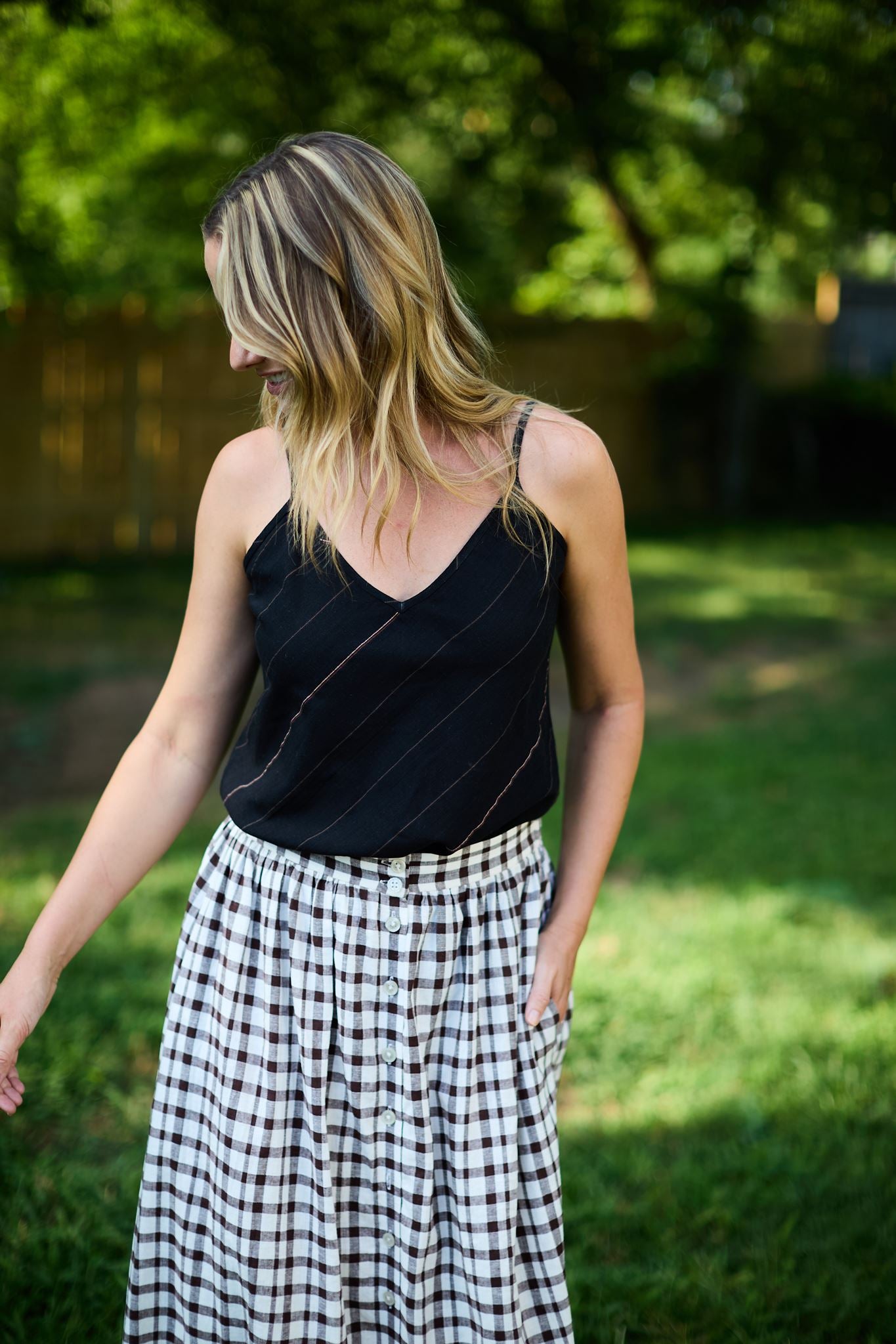 Perry Gathered Midi Skirt Made to Order