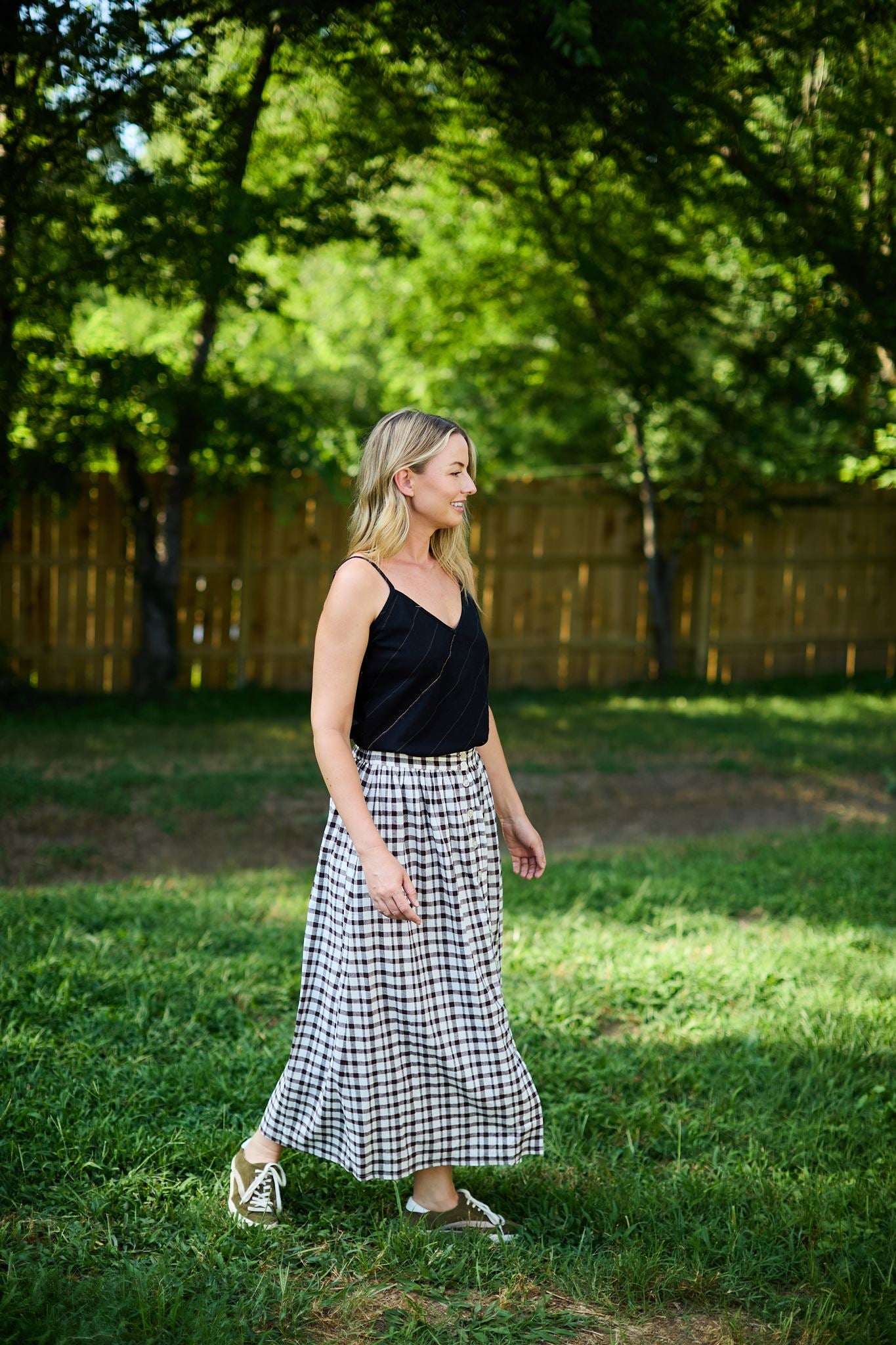 Perry Gathered Midi Skirt Made to Order
