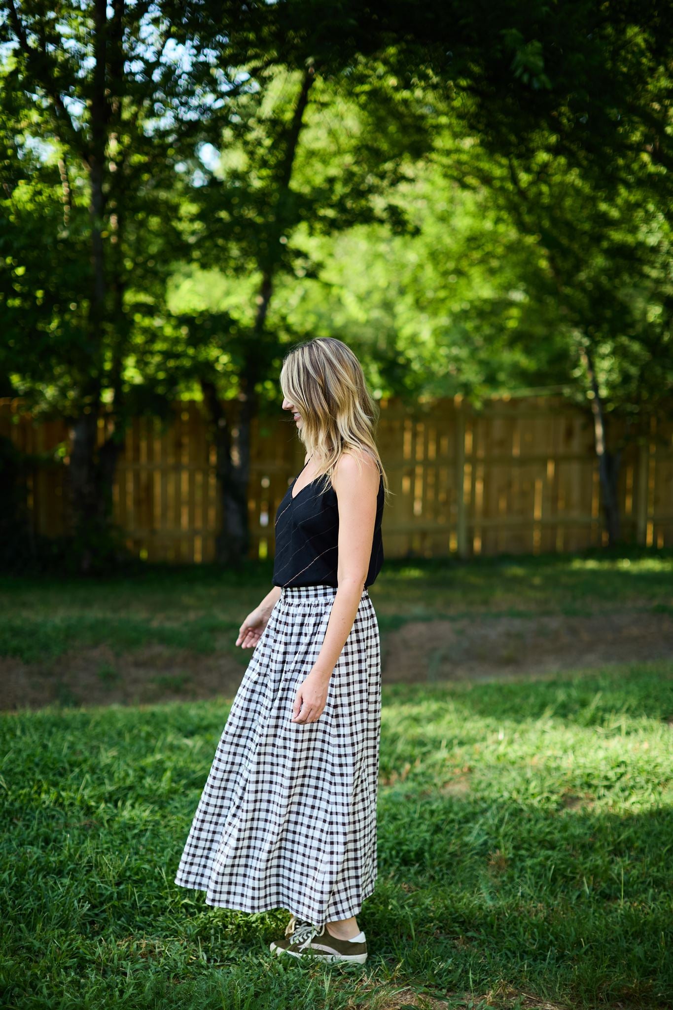 Perry Gathered Midi Skirt Made to Order