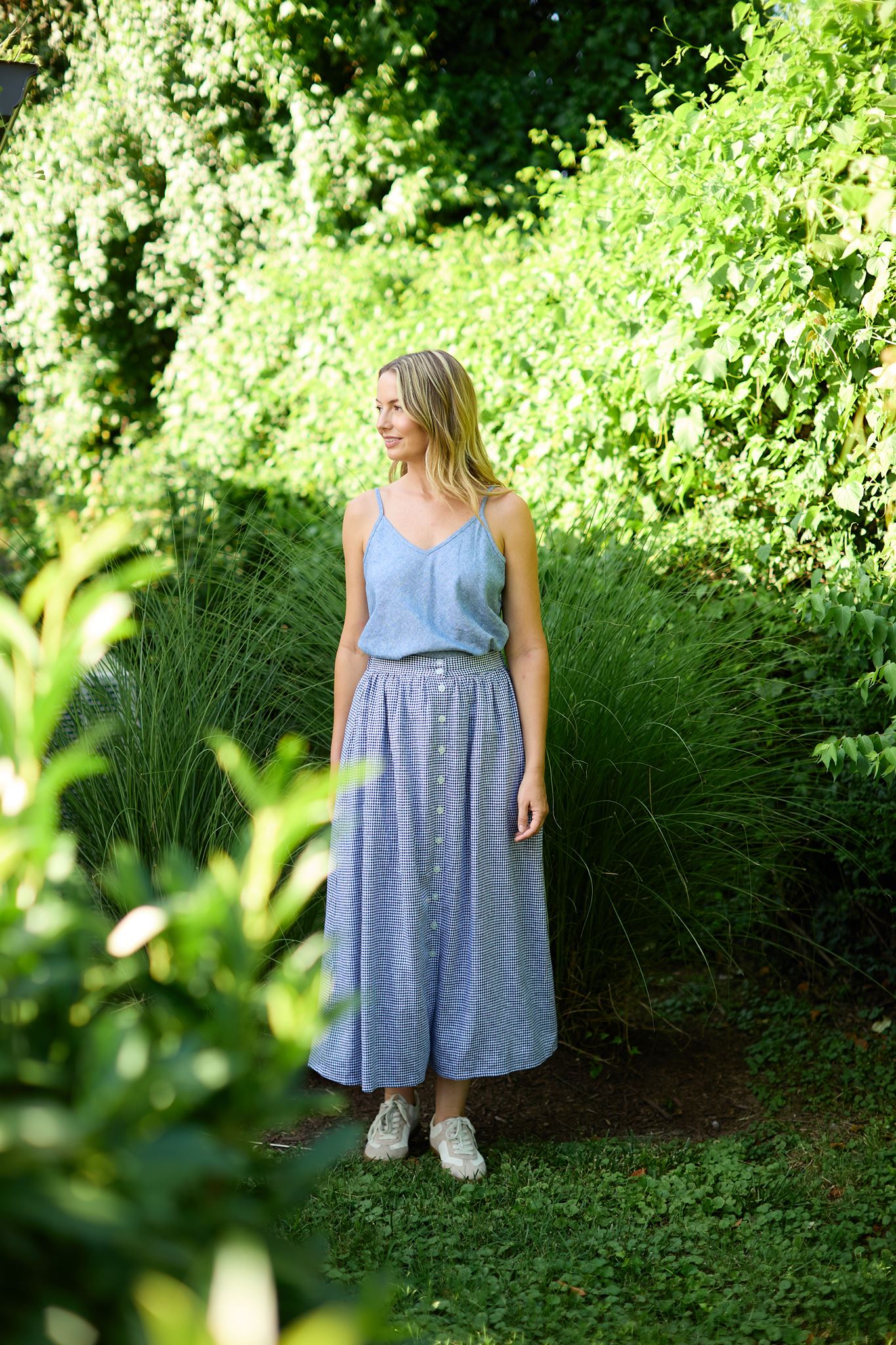 Perry Gathered Midi Skirt Made to Order