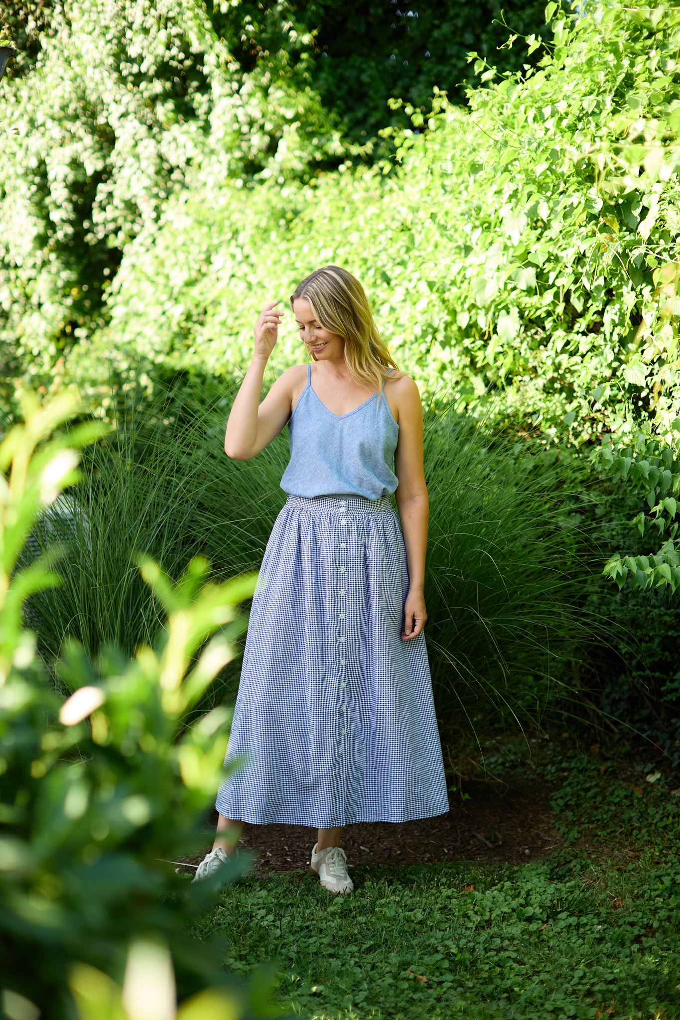 Perry Gathered Midi Skirt Made to Order