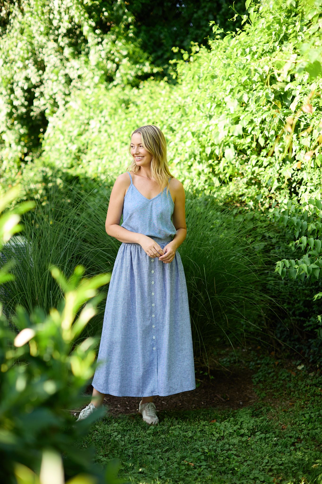 Perry Gathered Midi Skirt Made to Order