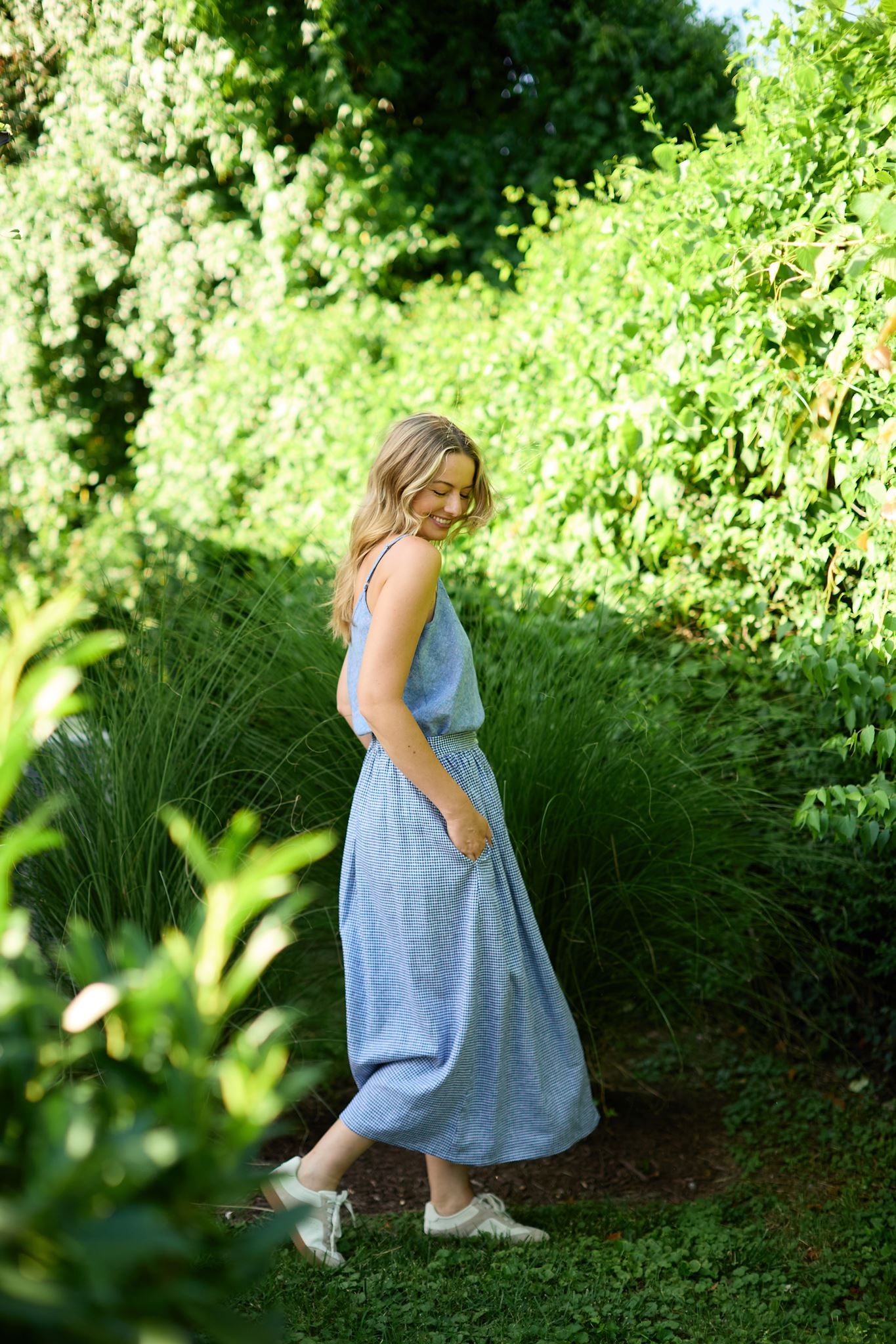 Perry Gathered Midi Skirt Made to Order