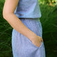 Perry Gathered Midi Skirt Made to Order