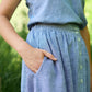 Perry Gathered Midi Skirt Made to Order