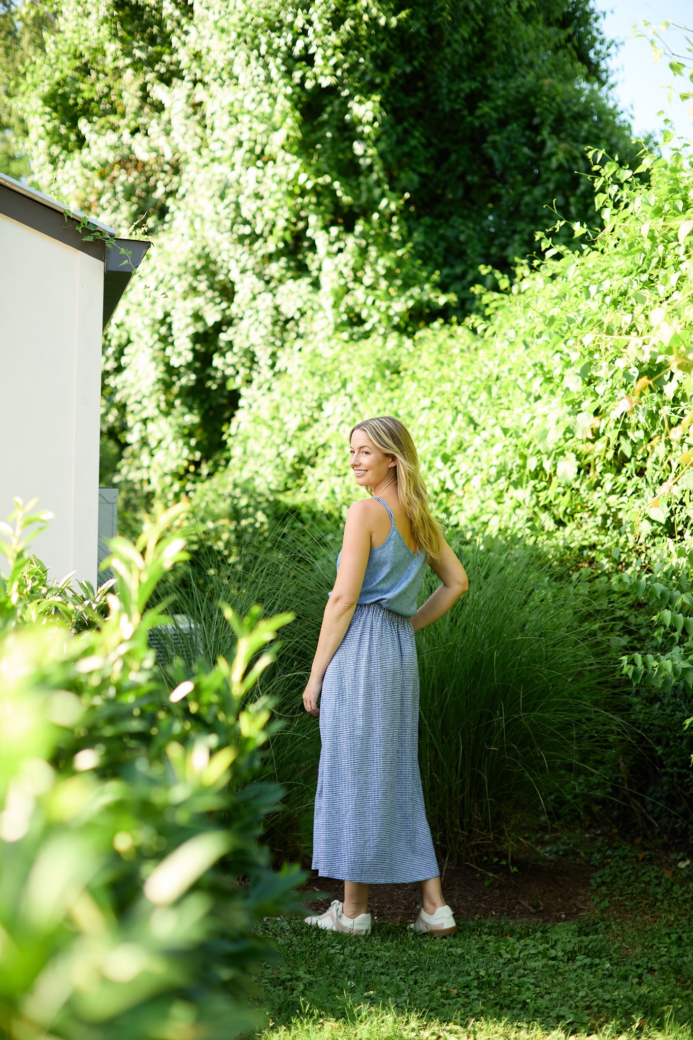 Perry Gathered Midi Skirt Made to Order