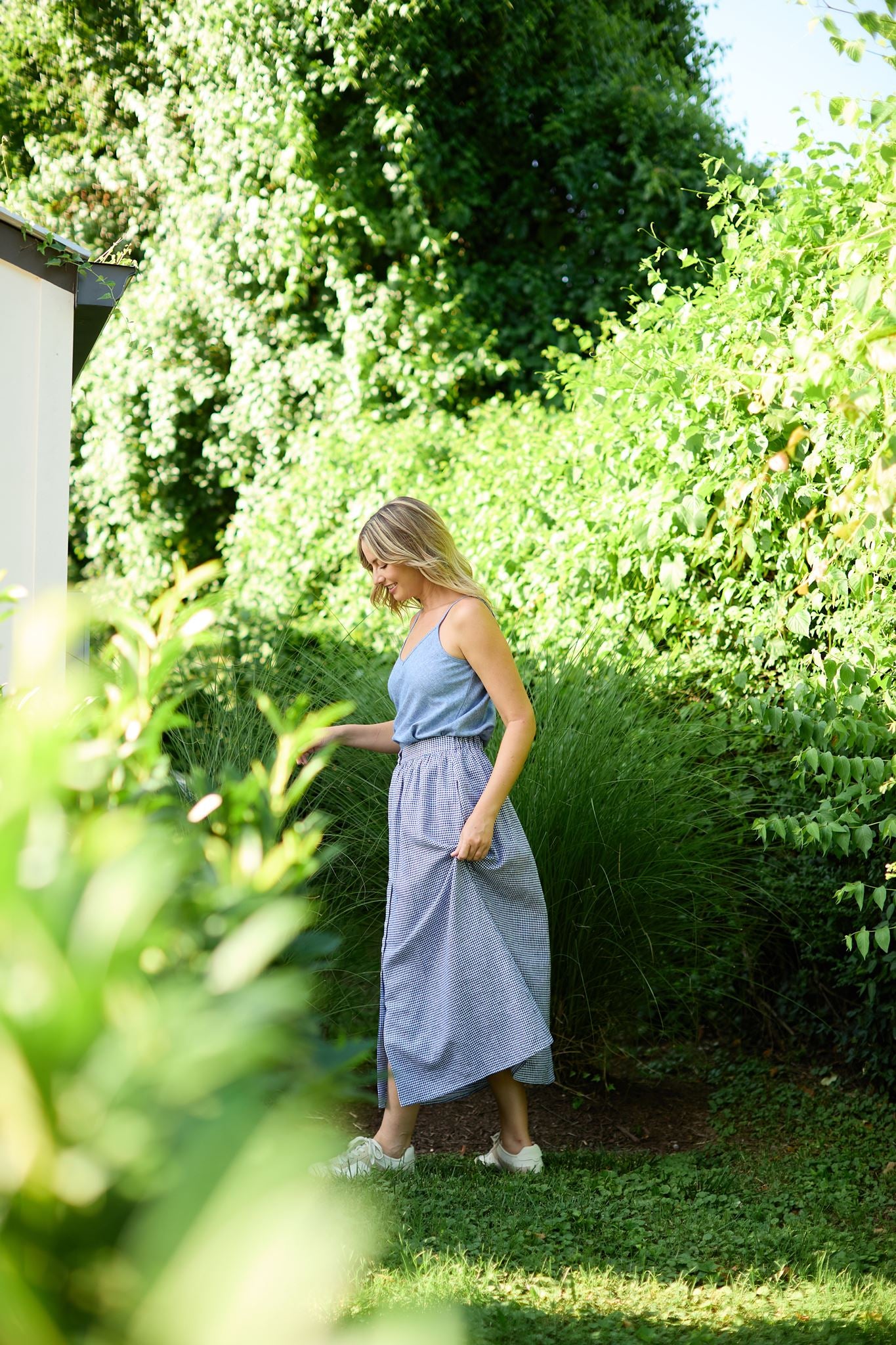 Perry Gathered Midi Skirt Made to Order