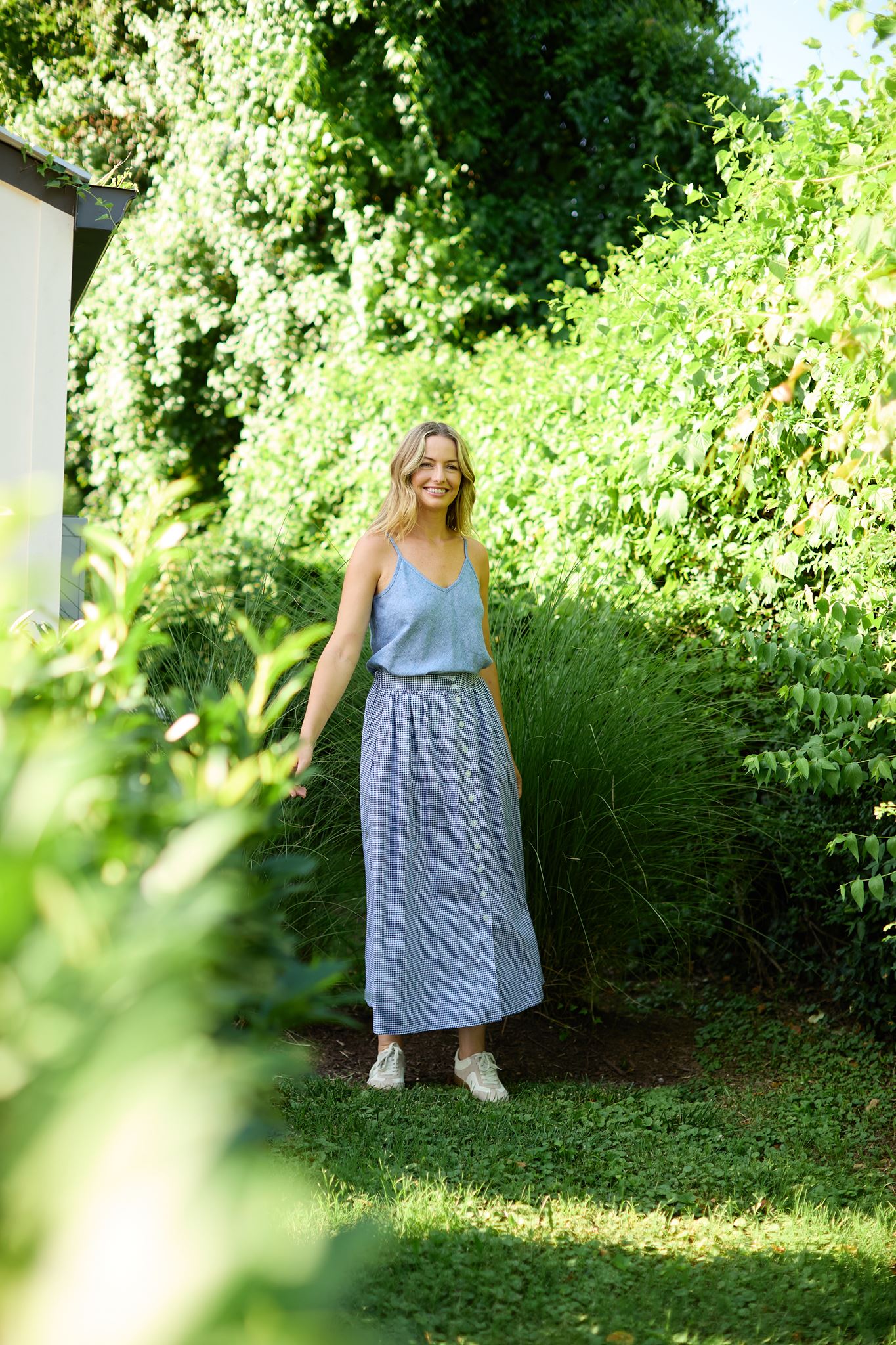 Perry Gathered Midi Skirt Made to Order