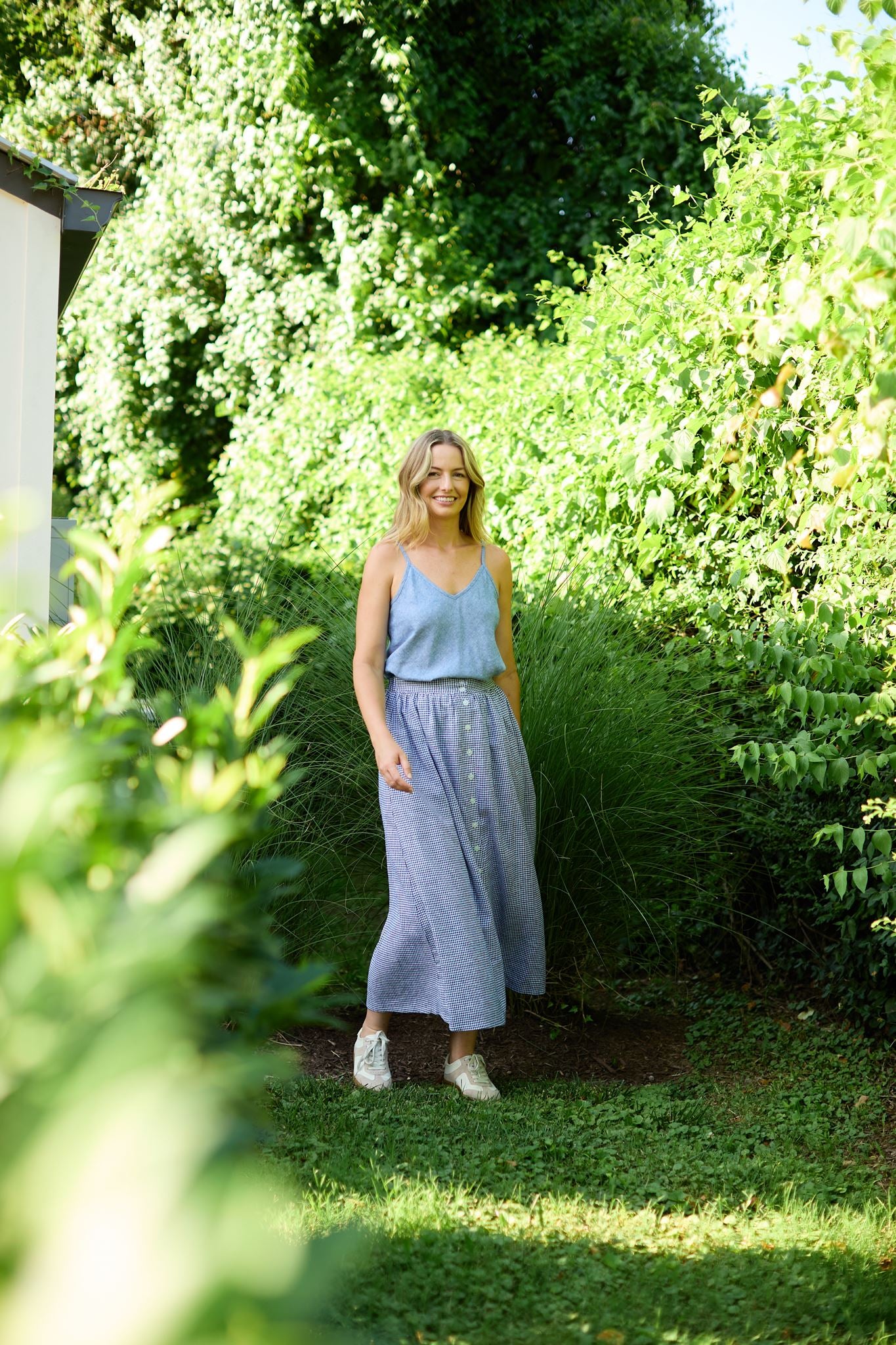 Perry Gathered Midi Skirt Made to Order