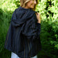 Maria Handwoven Cotton Jacket in Navy Handwoven Cotton