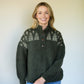 Imogene Oversized Wool Henley in Fern Made to Order