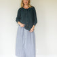Perry Gathered Midi Skirt