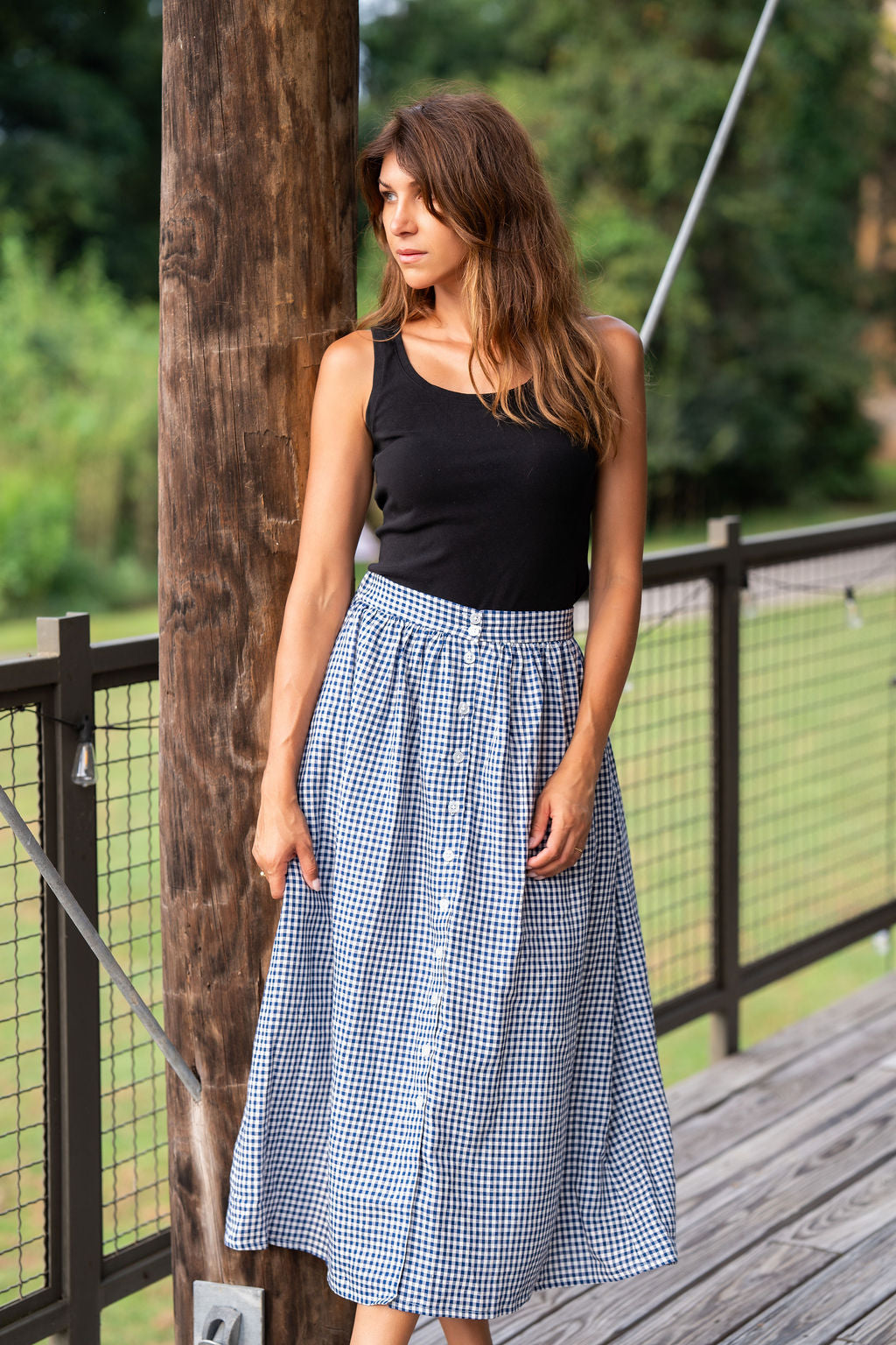 Perry Gathered Midi Skirt - 5 Prints Options