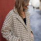 Portuguese Wool Pieper Coat in Brown Vintage Print Made to Order