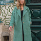 Portuguese Wool Polly Coat in Green and White Check Made to Order