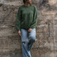 Mildred Mohair Raglan Pullover in Shamrock Made to Order