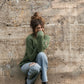 Mildred Mohair Raglan Pullover in Shamrock Made to Order