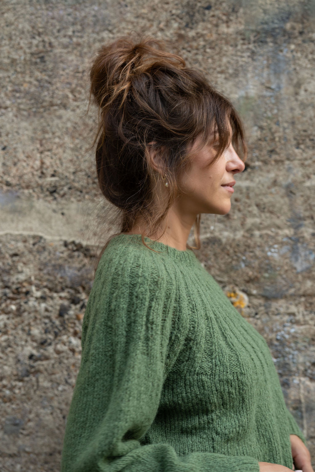 Mildred Mohair Raglan Pullover in Shamrock Made to Order