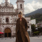 Portuguese Wool Polly Coat in Black and Brown Small Herringbone Made to Order