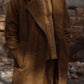 Portuguese Wool Polly Coat in Black and Brown Small Herringbone Made to Order
