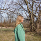 Portuguese Wool Pieper Coat in Green and Cream Check Made to Order