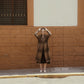 Portuguese Wool Polly Coat in Brown and Black Plaid Made to Order