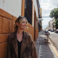 Portuguese Wool Polly Coat in Brown and Black Plaid Made to Order