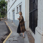 Portuguese Wool Polly Coat in Brown and Black Plaid Made to Order