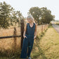 Dilsi Handwoven Cotton Overalls in Navy - M