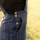 Dilsi Handwoven Cotton Overalls in Navy - M