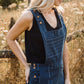 Dilsi Handwoven Cotton Overalls in Navy - M