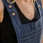 Dilsi Handwoven Cotton Overalls in Navy - M