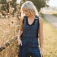 Dilsi Handwoven Cotton Overalls in Navy - M