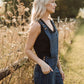 Dilsi Handwoven Cotton Overalls in Navy - M