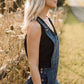 Dilsi Handwoven Cotton Overalls in Navy - M