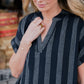 Paula Handwoven Cotton Tunic Dress in Dark Green Made to Order
