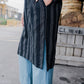 Paula Handwoven Cotton Tunic Dress in Dark Green Made to Order