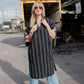 Paula Handwoven Cotton Tunic Dress in Dark Green Made to Order