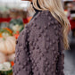 Hand Knit Nepali Wool Jill Sweater in Violet Made to Order