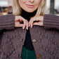 Hand Knit Nepali Wool Jill Sweater in Violet Made to Order