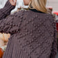Hand Knit Nepali Wool Jill Sweater in Violet Made to Order