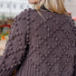 Hand Knit Nepali Wool Jill Sweater in Violet Made to Order