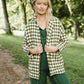 Dilsi Handwoven Cotton Overalls in Dark Green - S Left