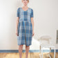 Eloise Handwoven Cotton Dress Sample in Brown Check Size S