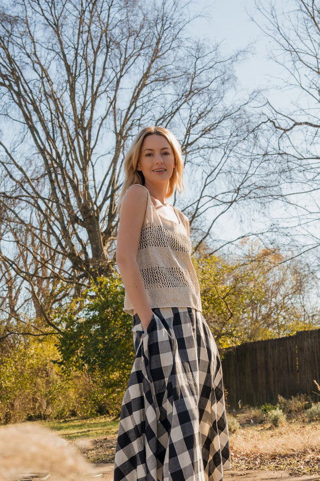 Trista Handwoven Cotton Skirt