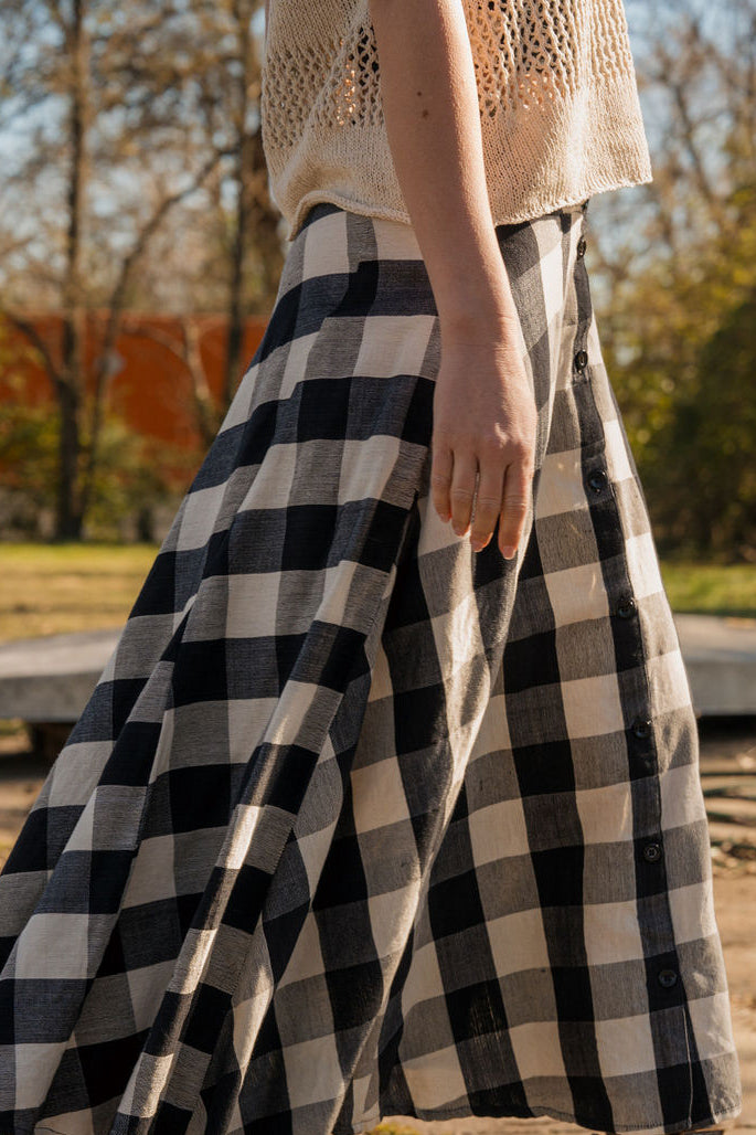 Trista Handwoven Cotton Skirt