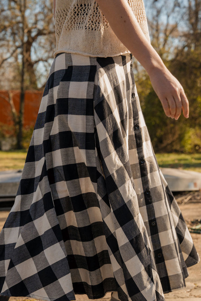 Trista Handwoven Cotton Skirt