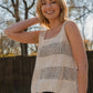 Lindy Hand Knit Cotton Lace Tank Made to Order