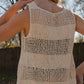 Lindy Hand Knit Cotton Lace Tank Made to Order